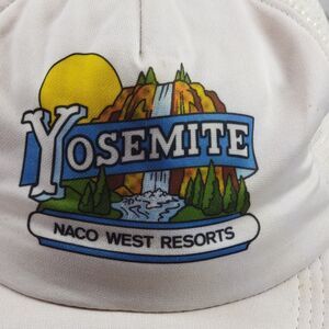 VTG Yosemite NACO WEST RESORTS White Adjustable Snap Back Hat Cap  Made in USA